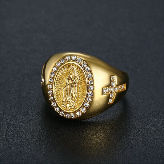 Virgin Mary Gold Ring