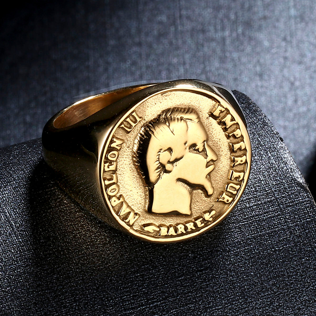 Napoleon III Coin Ring