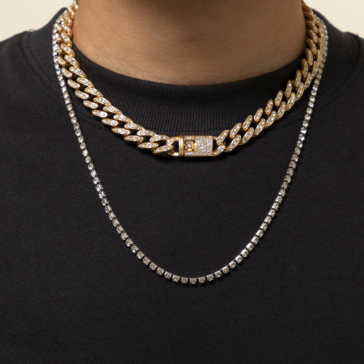 Double Color Iced Chain